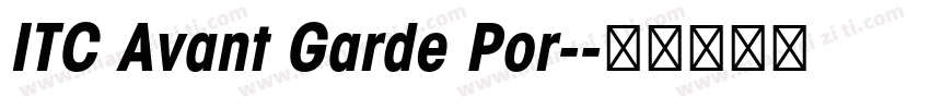 ITC Avant Garde Por-字体转换